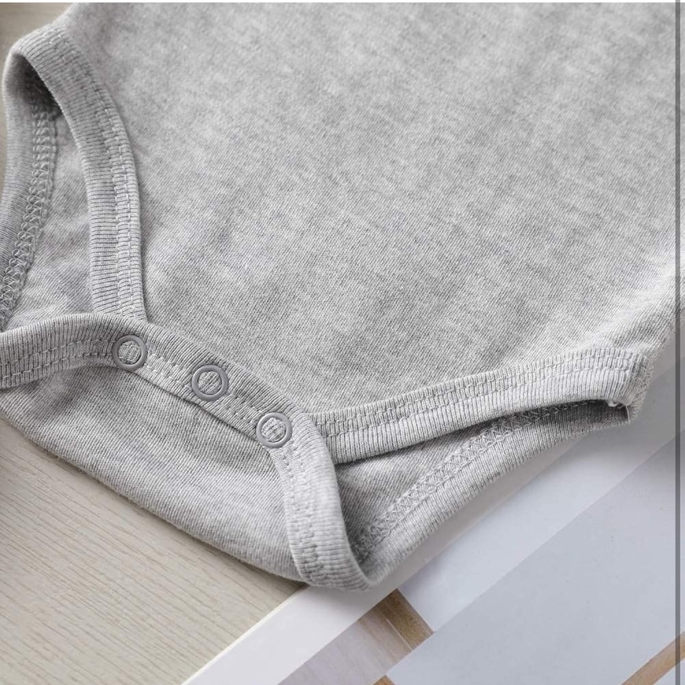 NIP Gray Dad's Little Dude Onesie Size 0-3m - Picture 3 of 3
